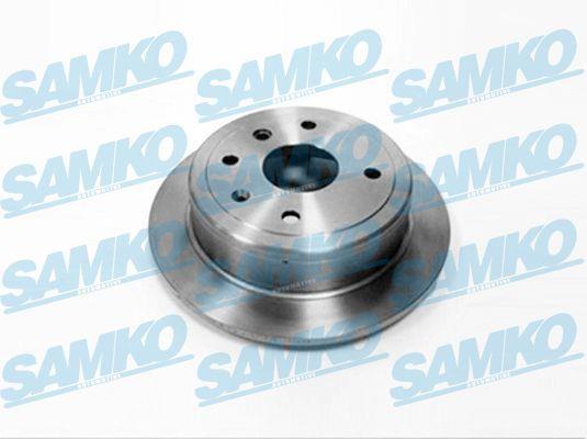 Samko D4000P Rear brake disc, non-ventilated D4000P: Buy near me in Poland at 2407.PL - Good price!