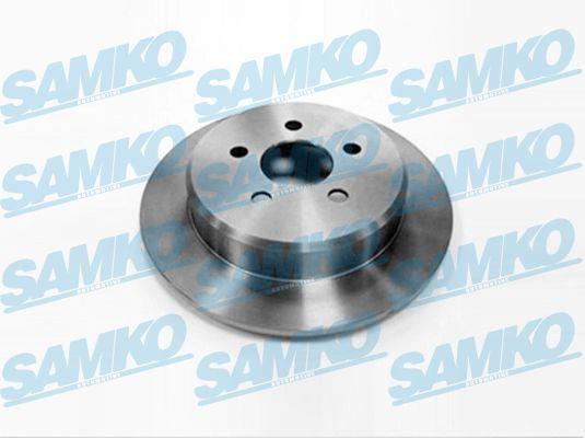 Samko D1461P Rear brake disc, non-ventilated D1461P: Buy near me at 2407.PL in Poland at an Affordable price!