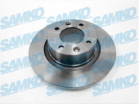 Samko C1002P Rear brake disc, non-ventilated C1002P: Buy near me at 2407.PL in Poland at an Affordable price!