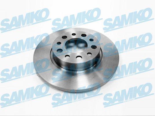 Samko A2004P Rear brake disc, non-ventilated A2004P: Buy near me in Poland at 2407.PL - Good price!