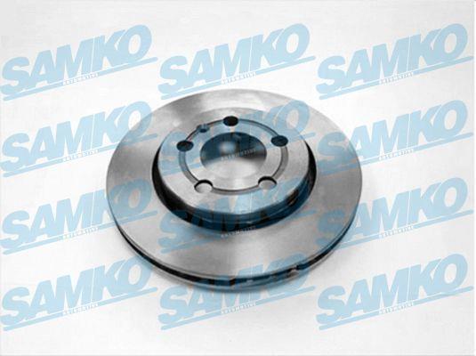 Samko A1602V Rear ventilated brake disc A1602V: Buy near me at 2407.PL in Poland at an Affordable price!