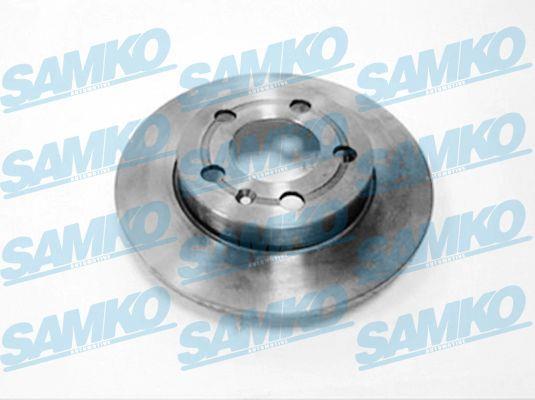 Samko A1592P Rear brake disc, non-ventilated A1592P: Buy near me in Poland at 2407.PL - Good price!