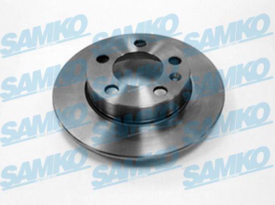 Samko A1441P Rear brake disc, non-ventilated A1441P: Buy near me in Poland at 2407.PL - Good price!