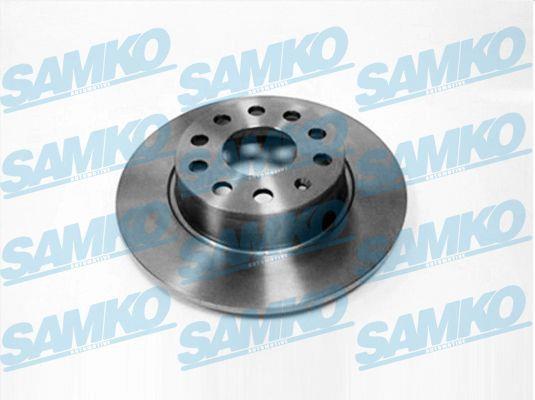 Samko A1038P Rear brake disc, non-ventilated A1038P: Buy near me in Poland at 2407.PL - Good price!