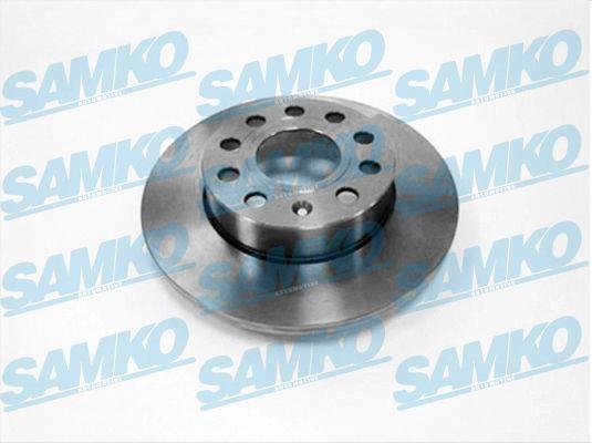 Samko A1010P Rear brake disc, non-ventilated A1010P: Buy near me in Poland at 2407.PL - Good price!