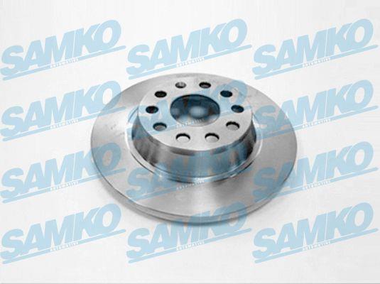 Samko A1005P Rear brake disc, non-ventilated A1005P: Buy near me in Poland at 2407.PL - Good price!