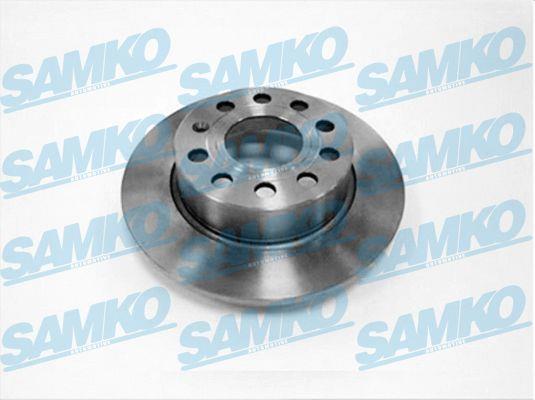 Samko A1003P Rear brake disc, non-ventilated A1003P: Buy near me in Poland at 2407.PL - Good price!