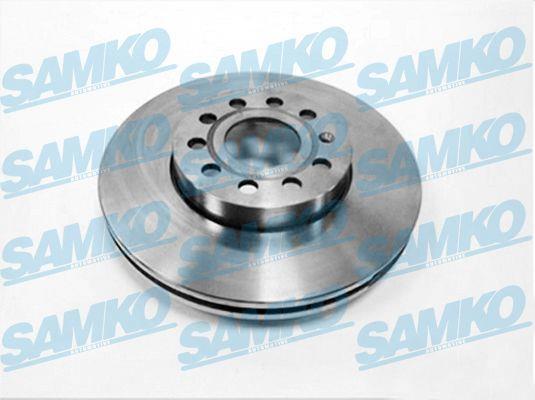 Samko A1002V Front brake disc ventilated A1002V: Buy near me in Poland at 2407.PL - Good price!