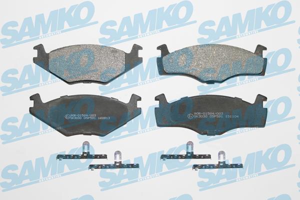 Samko 5SP591 Тормозные колодки дисковые, комплект 5SP591: Отличная цена - Купить в Польше на 2407.PL!