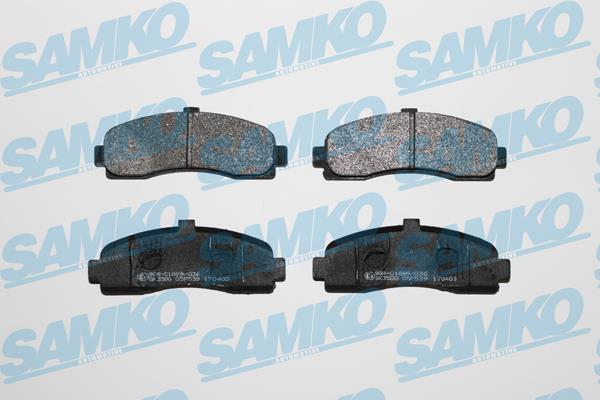 Samko 5SP539 Тормозные колодки дисковые, комплект 5SP539: Отличная цена - Купить в Польше на 2407.PL!