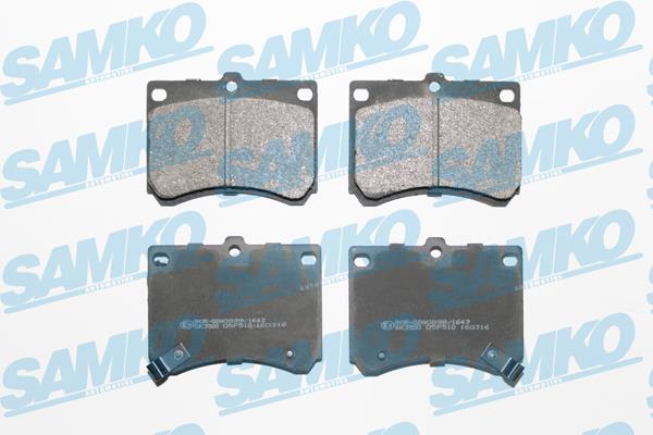 Samko 5SP510 Тормозные колодки дисковые, комплект 5SP510: Отличная цена - Купить в Польше на 2407.PL!