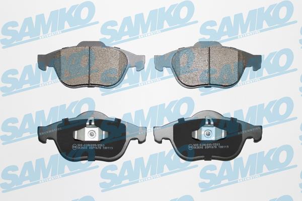 Samko 5SP1678 Brake Pad Set, disc brake 5SP1678: Buy near me in Poland at 2407.PL - Good price!