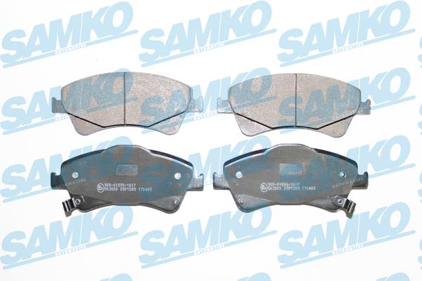 Samko 5SP1589 Тормозные колодки дисковые, комплект 5SP1589: Отличная цена - Купить в Польше на 2407.PL!