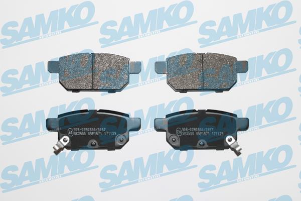 Samko 5SP1571 Тормозные колодки дисковые, комплект 5SP1571: Отличная цена - Купить в Польше на 2407.PL!