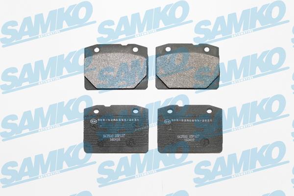 Samko 5SP127 Тормозные колодки дисковые, комплект 5SP127: Отличная цена - Купить в Польше на 2407.PL!