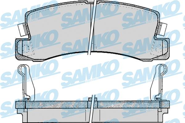 Samko 5SP061 Тормозные колодки дисковые, комплект 5SP061: Отличная цена - Купить в Польше на 2407.PL!