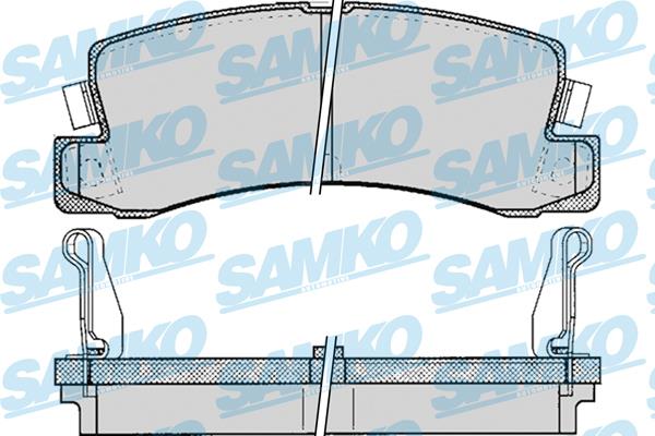 Samko 5SP061 Klocki hamulcowe, zestaw 5SP061: Atrakcyjna cena w Polsce na 2407.PL - Zamów teraz!