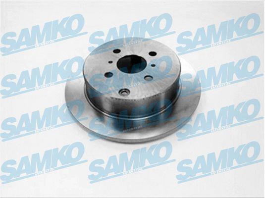 Samko T2003P Rear brake disc, non-ventilated T2003P: Buy near me in Poland at 2407.PL - Good price!