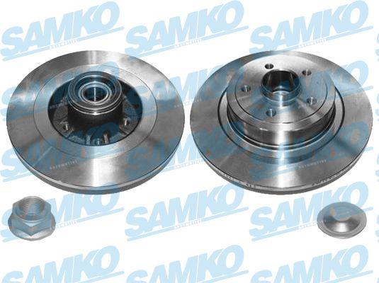 Samko R1046PCA Rear brake disc, non-ventilated R1046PCA: Buy near me in Poland at 2407.PL - Good price!