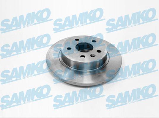 Samko O1038P Rear brake disc, non-ventilated O1038P: Buy near me at 2407.PL in Poland at an Affordable price!