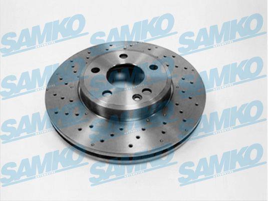 Samko M2090V Тормозной диск вентилируемый с перфорацией M2090V: Отличная цена - Купить в Польше на 2407.PL!