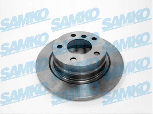 Samko B2058P Rear brake disc, non-ventilated B2058P: Buy near me in Poland at 2407.PL - Good price!
