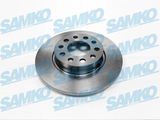 Samko A2011P Rear brake disc, non-ventilated A2011P: Buy near me in Poland at 2407.PL - Good price!