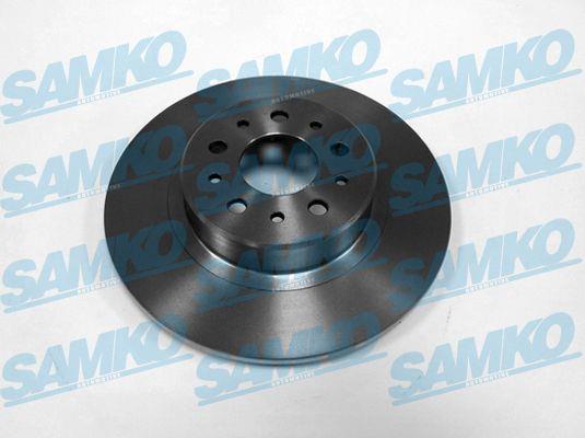 Samko A2001P Rear brake disc, non-ventilated A2001P: Buy near me in Poland at 2407.PL - Good price!