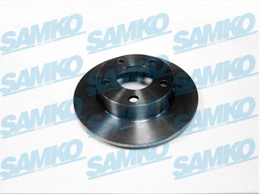 Samko A1501P Rear brake disc, non-ventilated A1501P: Buy near me in Poland at 2407.PL - Good price!