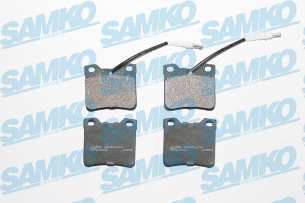 Samko 5SP330 Тормозные колодки дисковые, комплект 5SP330: Отличная цена - Купить в Польше на 2407.PL!