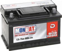 Monbat 575012068 Battery Monbat Dynamic 12V 75AH 680A(EN) R+ 575012068: Buy near me in Poland at 2407.PL - Good price!