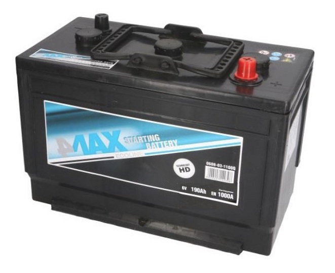 4max 0608-03-1100Q Battery 4max Ecoline 6V 190AH 1000A(EN) R+ 0608031100Q: Buy near me in Poland at 2407.PL - Good price!