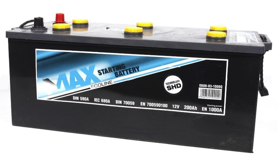 4max 0608-03-1008Q Battery 4max Ecoline 12V 200AH 1000A(EN) L+ 0608031008Q: Buy near me in Poland at 2407.PL - Good price!