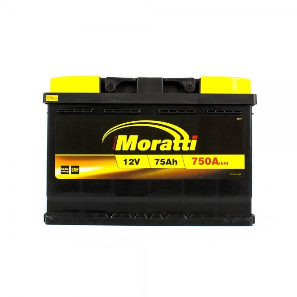 Moratti 575013070 Battery Moratti 12V 75AH 750A(EN) R+ 575013070: Buy near me in Poland at 2407.PL - Good price!