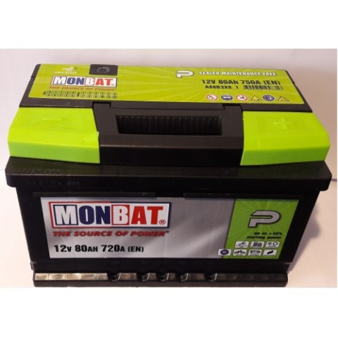 Monbat 580035072 Akumulator Monbat Dynamic 12V 80AH 720A(EN) P+ 580035072: Dobra cena w Polsce na 2407.PL - Kup Teraz!