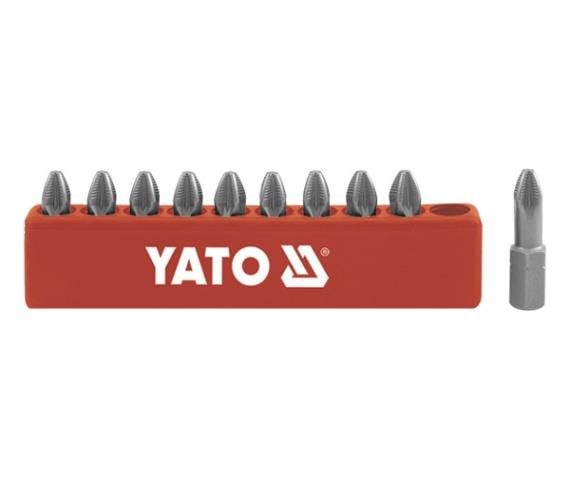 Yato YT-0472 Set of cross bits pz3 1/4" 25 mm 10 pcs YT0472: Buy near me in Poland at 2407.PL - Good price!