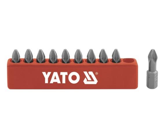 Yato YT-0474 Set of cross bits ph1 1/4" 25mm 10pcs YT0474: Buy near me in Poland at 2407.PL - Good price!