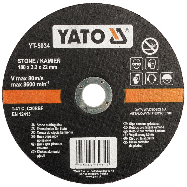Yato YT-5930 Cutting disc for concrete and stone diameter 115x1.2x22mm YT5930: Buy near me in Poland at 2407.PL - Good price!