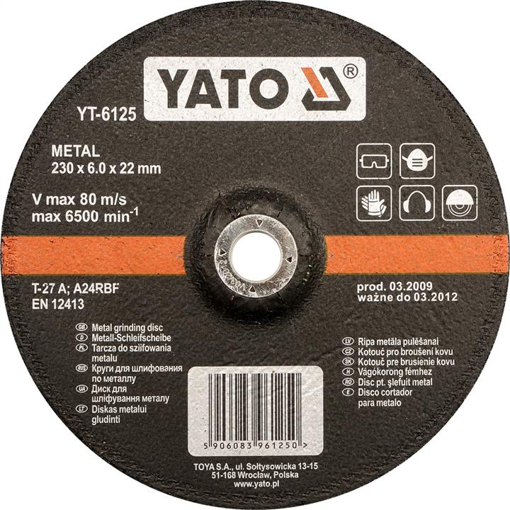 Yato YT-6127 Schleifscheibe für Metall, 230 x 8 mm YT6127: Kaufen Sie zu einem guten Preis in Polen bei 2407.PL!