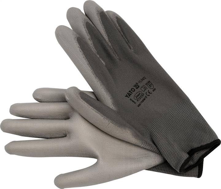 Yato YT-7472 Working gloves, nylon grey, 10 YT7472: Buy near me at 2407.PL in Poland at an Affordable price!