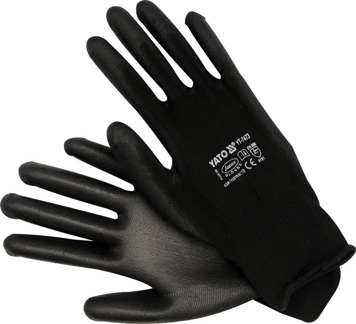 Yato YT-7473 Working gloves, nylon black, 10 YT7473: Buy near me at 2407.PL in Poland at an Affordable price!
