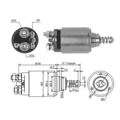 Meat&Doria 46191 Solenoid switch, starter 46191: Buy near me in Poland at 2407.PL - Good price!