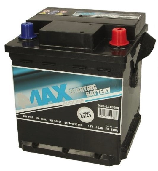 4max 0608-03-0009Q Battery 4max Ecoline 12V 40AH 340A(EN) R+ 0608030009Q: Buy near me in Poland at 2407.PL - Good price!