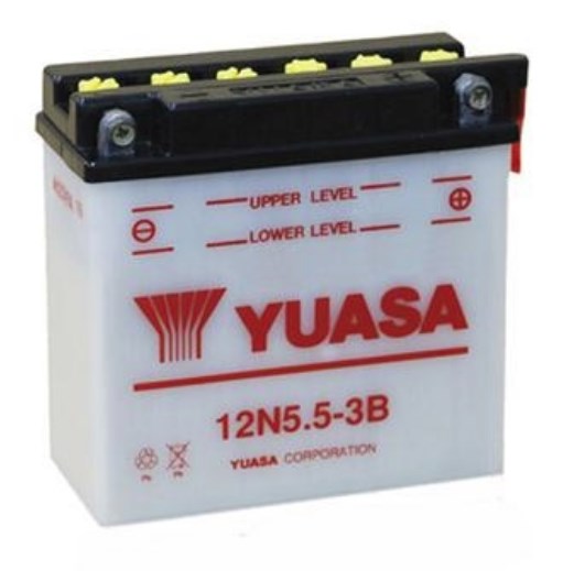 Yuasa 12N553B Аккумулятор Yuasa 12В 5,5Ач 45А(EN) R+ 12N553B: Отличная цена - Купить в Польше на 2407.PL!