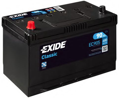 Exide EC905 Аккумулятор Exide Classic 12В 90Ач 680А(EN) L+ EC905: Отличная цена - Купить в Польше на 2407.PL!