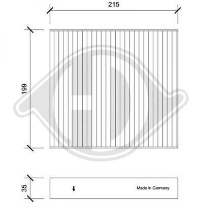 Diederichs DCI0243 Filtr kabinowy DCI0243: Dobra cena w Polsce na 2407.PL - Kup Teraz!