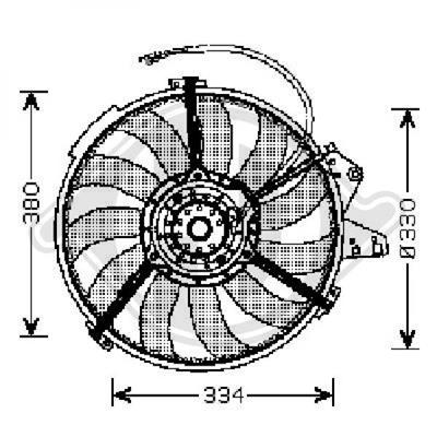 Diederichs DCL1031 Hub, engine cooling fan wheel DCL1031: Buy near me at 2407.PL in Poland at an Affordable price!