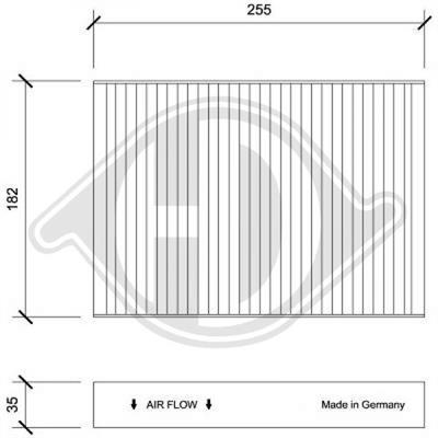 Diederichs DCI0227 Фильтр салона DCI0227: Отличная цена - Купить в Польше на 2407.PL!