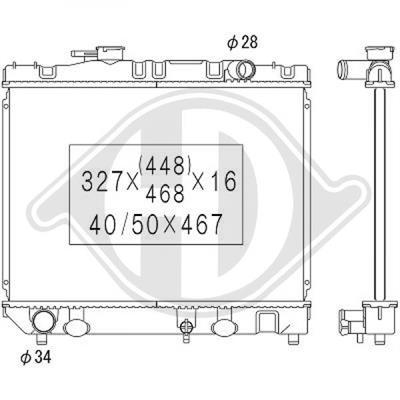 Diederichs DCM3124 Радіатор охолодження двигуна DCM3124: Приваблива ціна - Купити у Польщі на 2407.PL!