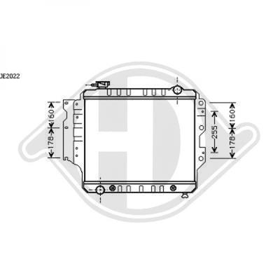 Diederichs DCM2111 Радиатор охлаждения двигателя DCM2111: Отличная цена - Купить в Польше на 2407.PL!